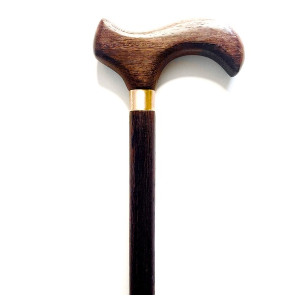 36” Classic Wooden Walking Cane - Picture 3 of 4